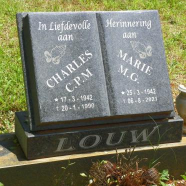 LOUW C.P.M. 1942-1990 &amp; M.G. 1942-2021