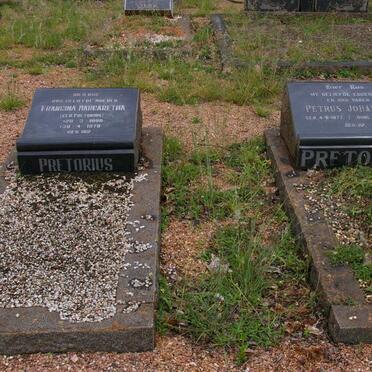 PRETORIUS Petrus Johannes 1877-1958 &amp; Francina Margaretha PRETORIUS 1880-1970