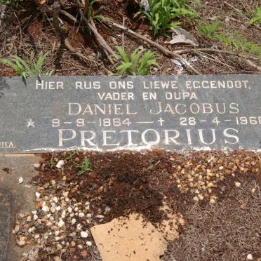 PRETORIUS Daniel Jacobus 1884-1968