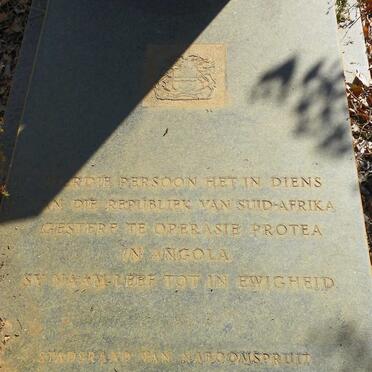 RENSBURG David N., Jansen van 1960-1981