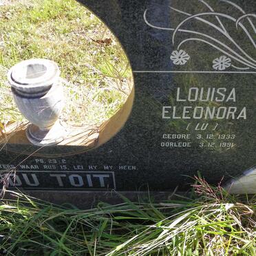TOIT Francois P.J.J., du 1925-2014 &amp; Louisa Eleonora 1933-1991