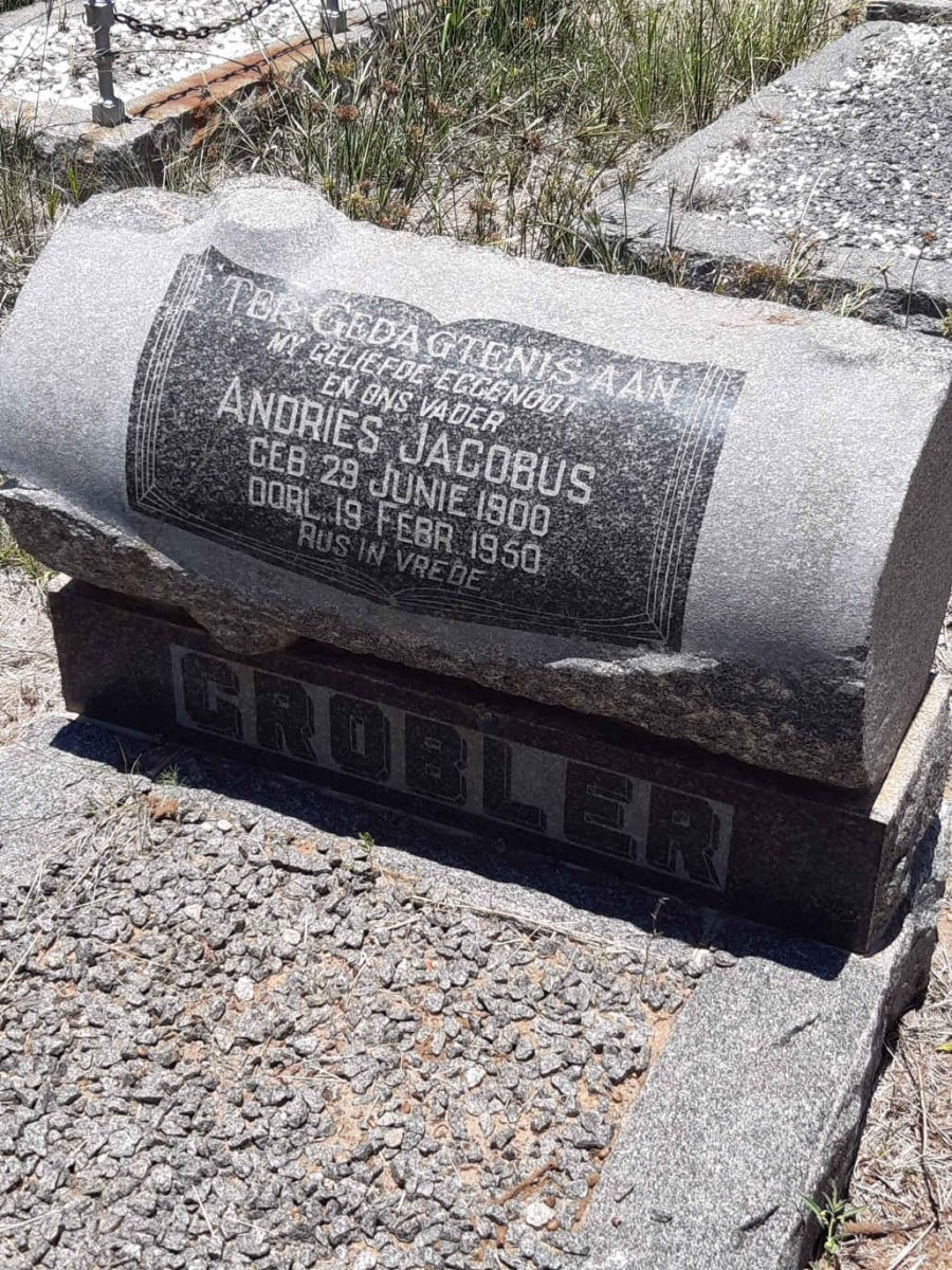 GROBLER Andries Jacobus 1900-1950