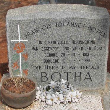 BOTHA Francois Johannes Botha 1913-1991