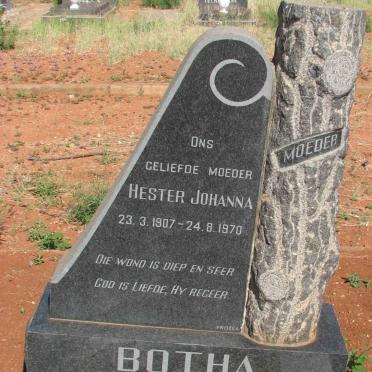 BOTHA Hester Johanna 1907-1970