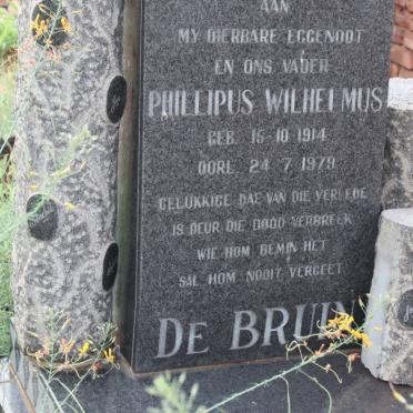 BRUIN Phillipus Wilhelmus, de 1914-1979