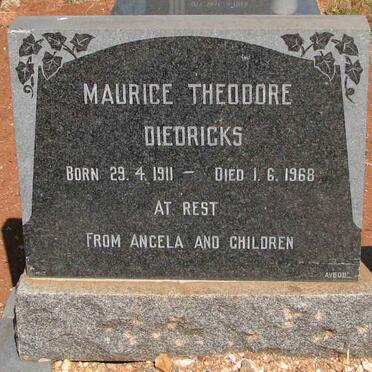DIEDRICKS Maurice Theodore 1911-1968
