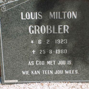 GROBLER Louis Milton 1923-1980