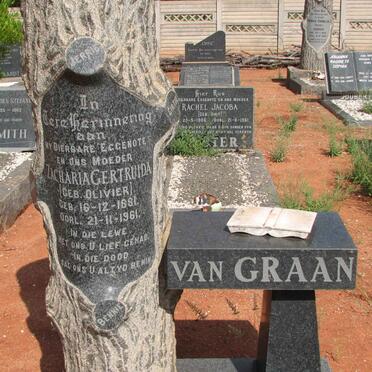 GRAAN Zacharia Gertruida, van nee OLIVIER 1881-1961