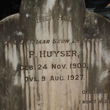 HUYSER P. 1900-1927
