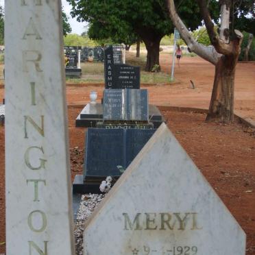 HARINGTON Meryl 1929-1980