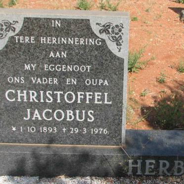 HERBST Christoffel Jacobus 1893-1976