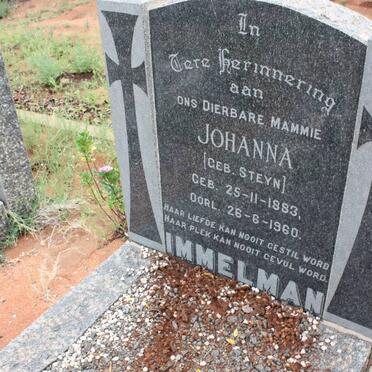 IMMELMAN Johanna nee STEYN 1883-1960