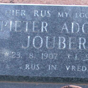 JOUBERT Pieter Adolph 1907-1975