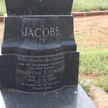 JACOBS Phillippus Stephanus 1907-1963