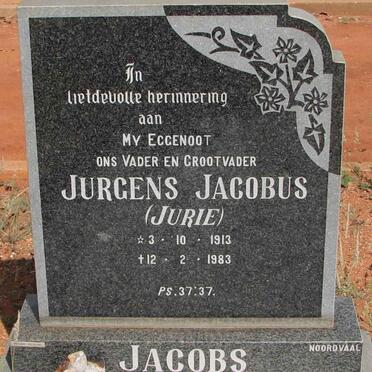 JACOBS Jurgens Jacobus 1913-1983