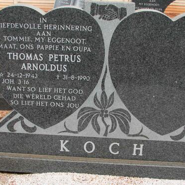 KOCH Thomas Petrus Arnoldus 1943-1990