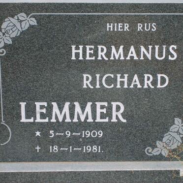 LEMMER Hermanus Richard 1909-1981