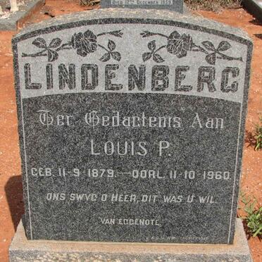LINDENBERG Louis P. 1879-1960