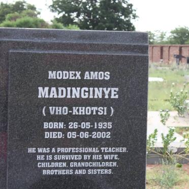 MADINGINYA Modex Amos 1935-2002