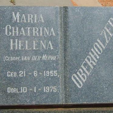 OBERHOLZER Maria Chatrina Helena nee VAN DER MERWE 1955-1975