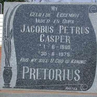 PRETORIUS Jacobus Petrus Casper 1880-1975