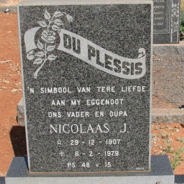 PLESSIS Nicolaas J., du 1907-1979
