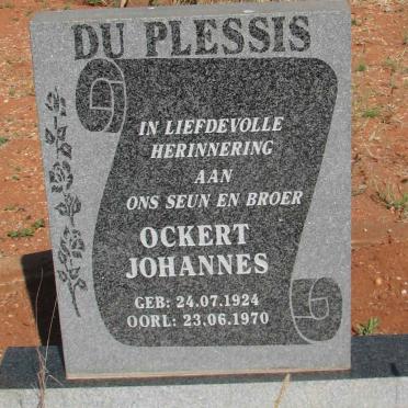 PLESSIS Ockert Johannes, du 1924-1970