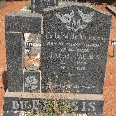 PLESSIS Jacob Jacobus, du 1898-1966