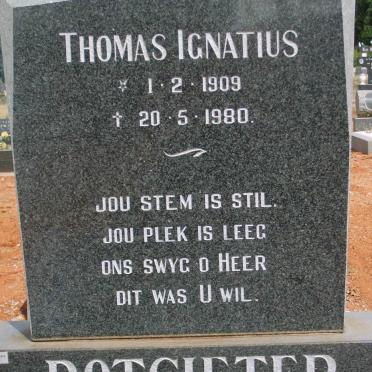 POTGIETER Thomas Ignatius 1909-1980
