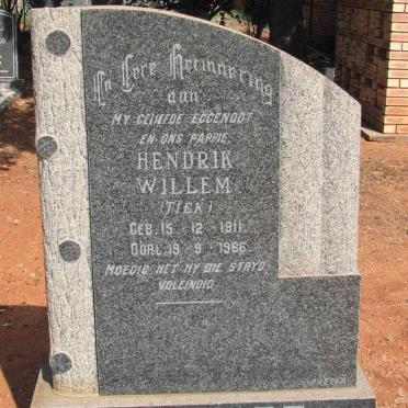 PREEZ Hendrik Willem, du 1911-1966