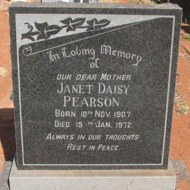 PEARSON Janet Daisy 1907-1972