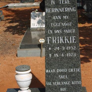 PRETORIUS Frikkie 1932-1978