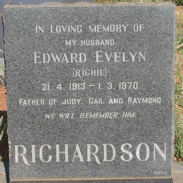 RICHARDSON Edward Evelyn 1913-1970