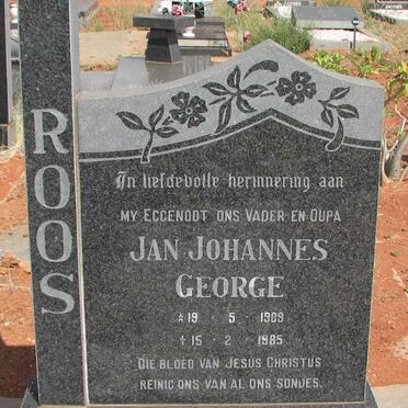 ROOS Jan Johannes George 1909-1985