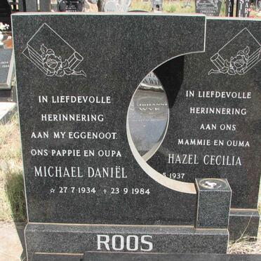 ROOS Michael Daniël 1934-1984 &amp; Hazel Cecilia 1937-