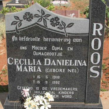 ROOS Cecilia Danielina Maria nee NEL 1918-1992