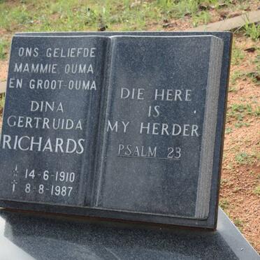 RICHARDS Dina Gertruida 1910-1987