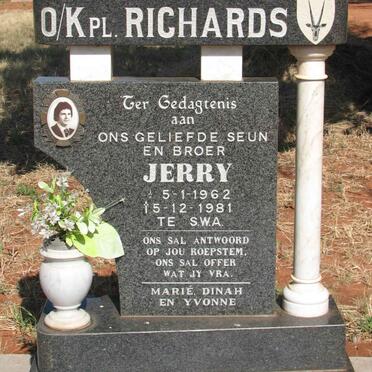 RICHARDS Jerry 1962-1981