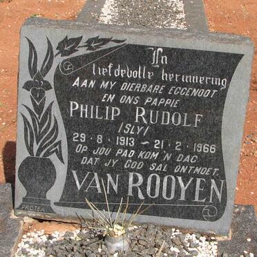 ROOYEN Philip Rudolf, van 1913-1966