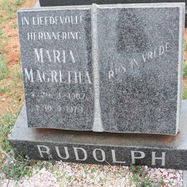 RUDOLPH Maria Magretha 1907-1979