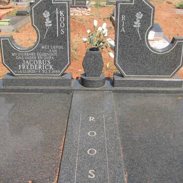 ROOS Jacobus Frederick 1928-1989 &amp; Ria 