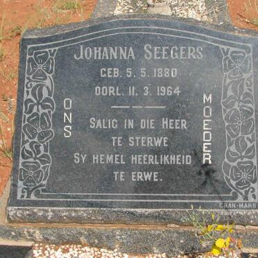 SEEGERS Johanna 1880-1964