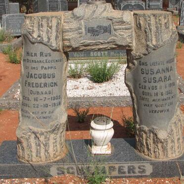 SCHEMPERS Jacobus Frederick 1905-1958 &amp; Susanna Susara VOS 1908-1965