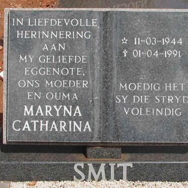 SMIT Maryna Catharina 1944-1991