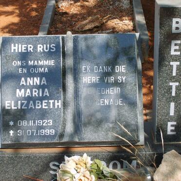 STRYDOM Anna Maria Elizabeth 1923-1999