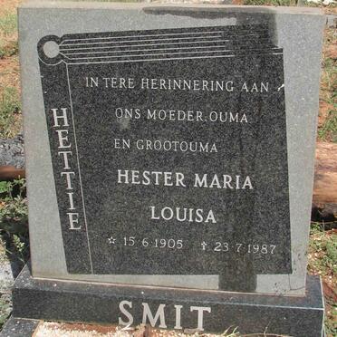 SMIT Hester Maria Louisa 1905-1987