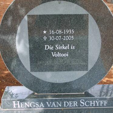 SCHYFF Hengsa, van der 1935-2005