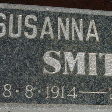 SMITH Susanna Maria 1914-1981