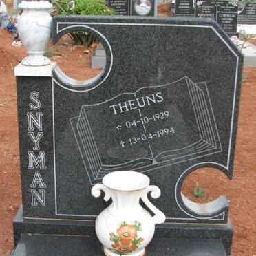 SNYMAN Theuns 1929-1994