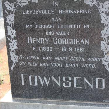 TOWNSEND Henry Corcoran 1890-1961